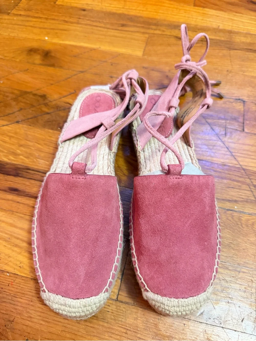 Coach Rita Suede Espadrille with Ankle straps